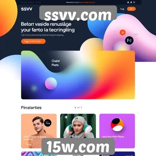 Navegação e design do site ssvv.com